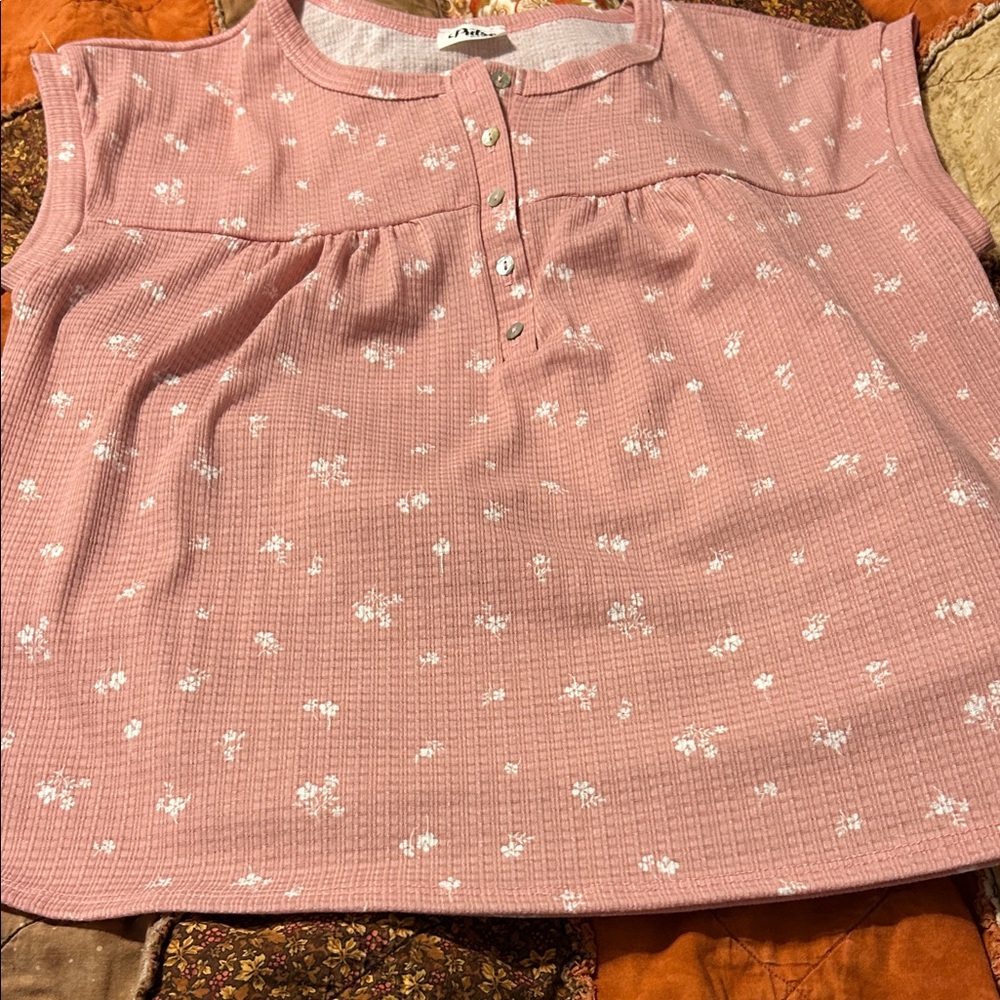 The pulse boutique Pink Floral Blouse